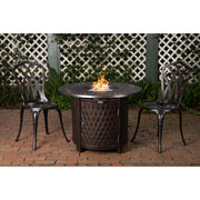 Well Traveled Living Wagner Aluminum Round Propane Fire Pit | GW STORE