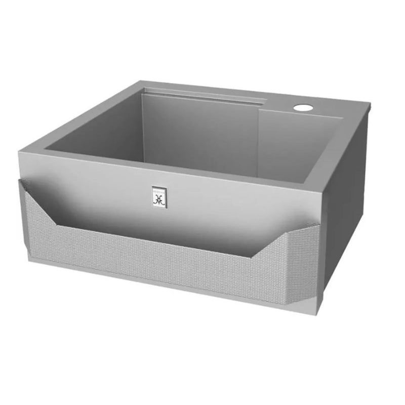 Hestan 30-Inch Stainless Steel Built-In Outdoor Insulated Sink with High Shelf | GW STORE
