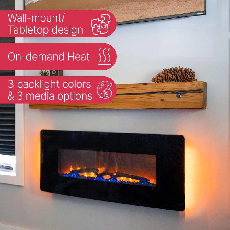 Dimplex Winslow 42 Inch Wall Mounted Electric Fireplace | GW STORE