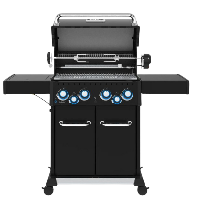 Broil King Baron 490 PRO 4-Burner Gas Grill w/ Rotisserie and Side Burner | GW STORE