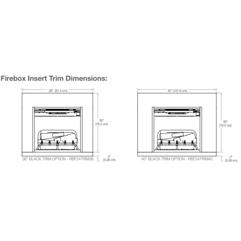 Dimplex Revillusion 44 Inch Installation Trim | GW STORE
