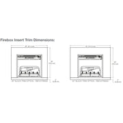 Dimplex Revillusion 38 Inch Installation Trim | GW STORE