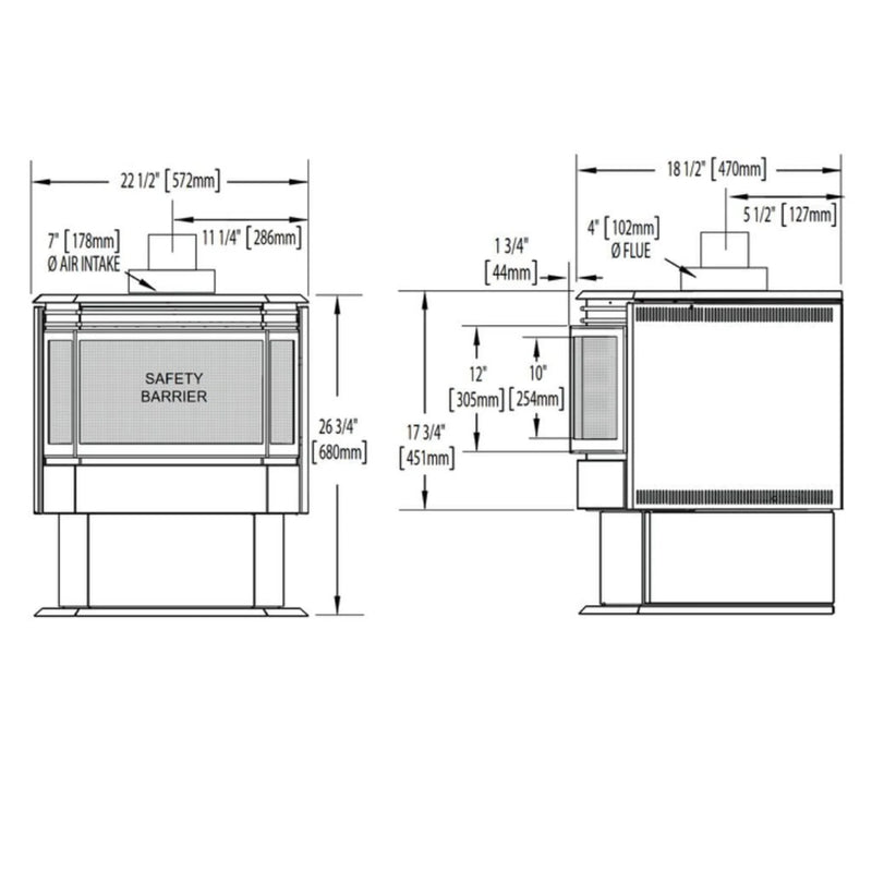 Haliburton™ Direct Vent Stove Natural Gas | GW STORE