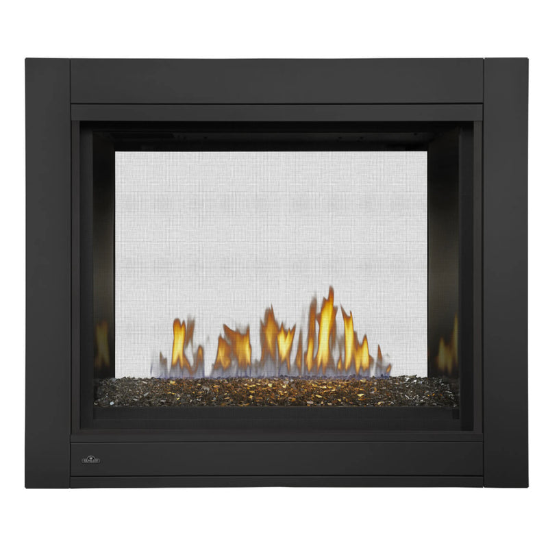 Napoleon Ascent™ Multi-View Natural Gas See Through Direct Vent Fireplace with Glass Embers & Electronic Ignition