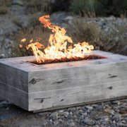 The Outdoor Plus Coronado Woodgrain Propane Gas Fire Pit | GW STORE