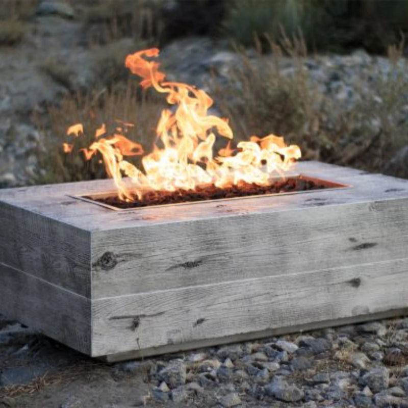 The Outdoor Plus Coronado Woodgrain Propane Gas Fire Pit | GW STORE
