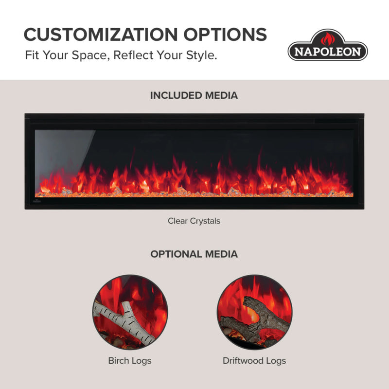 Napoleon Entice™ 42 Wall-Hanging Electric Fireplace | GW STORE
