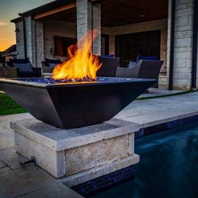 The Outdoor Plus Maya Propane Gas Concrete Fire Bowl | GW STORE