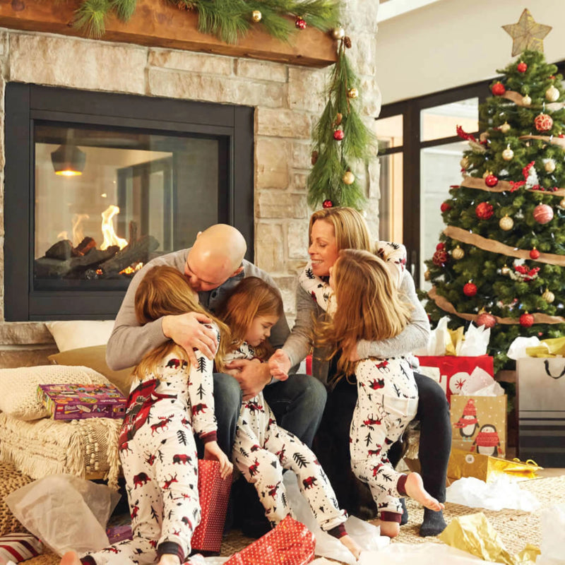 Napoleon Ascent™ Multi-View Natural Gas See Through Direct Vent Fireplace with Glass Embers & Electronic Ignition