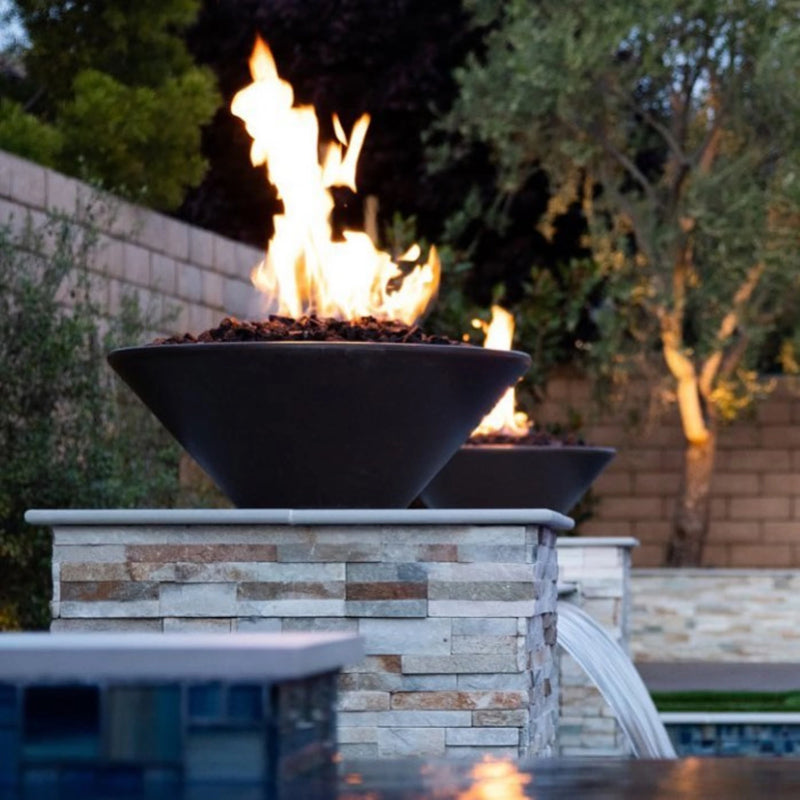 The Outdoor Plus Cazo Concrete Propane Gas Fire Bowl | GW STORE