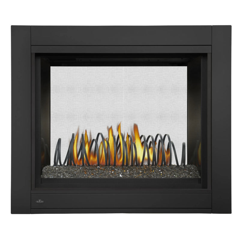 Napoleon Ascent™ Multi-View Natural Gas See Through Direct Vent Fireplace with Glass Embers & Electronic Ignition