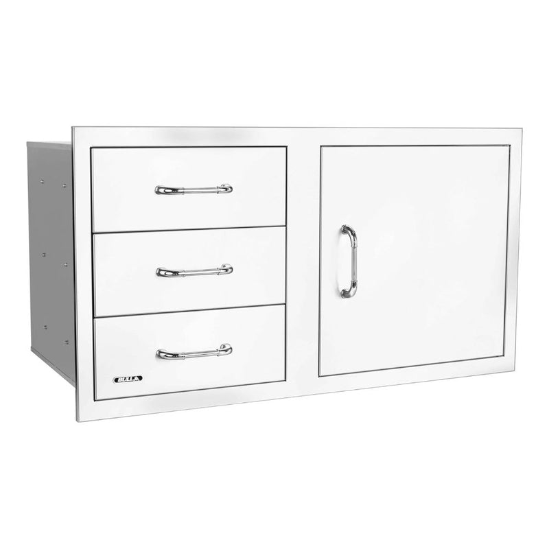 Bull 25920 38-Inch Stainless-Steel 3 Drawer Door Combo w/ Reveal | Buy at GW STORE