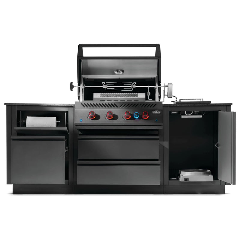 Napoleon Oasis 300 Outdoor Kitchen w/ Built-in 700 Series 32 Propane Gas Grill & Black Pearl Granite Countertop | GW STORE