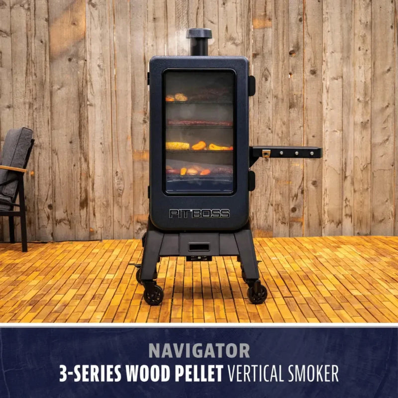 Pit Boss Navigator 3 Series WiFi & Bluetooth Vertical Wood Pellet Smoker | GW STORE