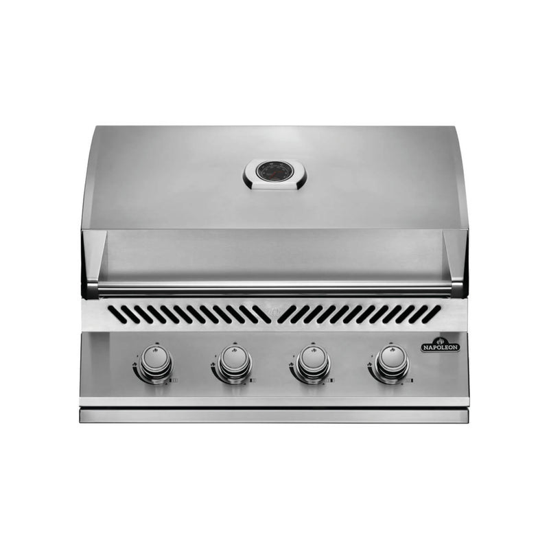 Napoleon Oasis 100 Outdoor Kitchen Isalnd w/ Built-in 500 Series 32 Propane Grill  & Valet Gray Granite Countertop | GW STORE