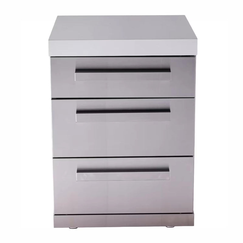 Mont Alpi MADRW-SS Triple Drawer Cabinet Module | GW STORE