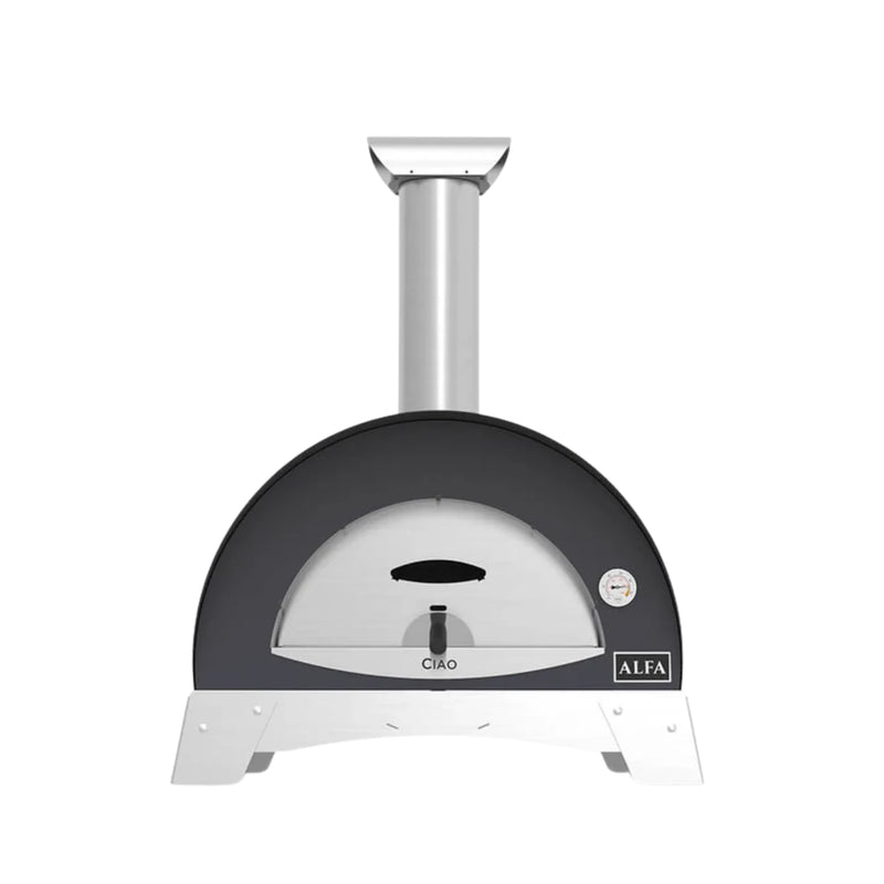 Alfa Ciao Countertop Wood Fired Silver Gray Pizza Oven (Discontinued - New In Box) | GW STORE