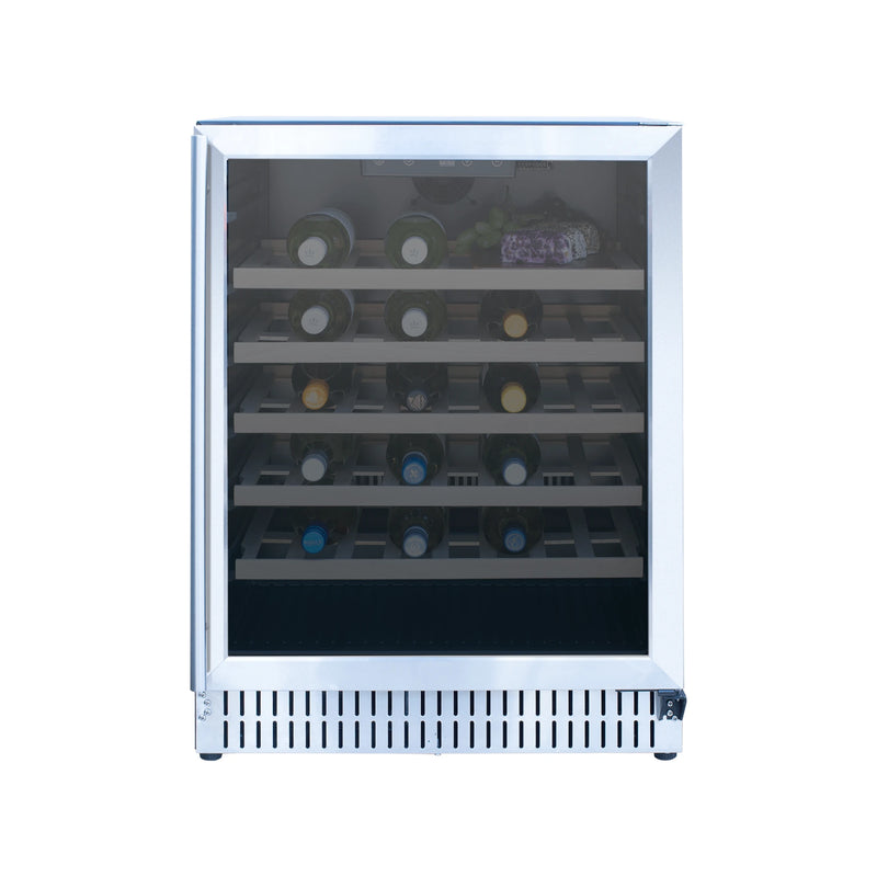 Summerset 24-Inch 5.3 Cu. Outdoor Single Zone Wine Cooler | GW STORE