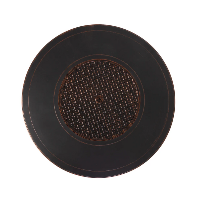 Well Traveled Living Florence Woven Aluminum Propane Fire Pit | GW STORE