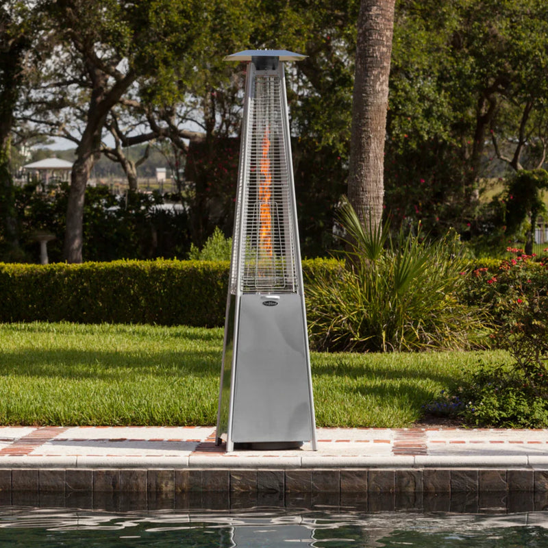 Well Traveled Living Stainless Steel Propane Pyramid Flame Heater | GW STORE