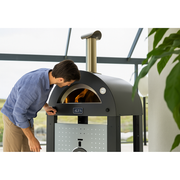 Alfa Moderno Anthracite Grey 2 Pizze Freestanding Gas Oven | GW STORE