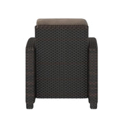 Well Traveled Living Miles Club Chair in Mocha Wicker | GW STORE