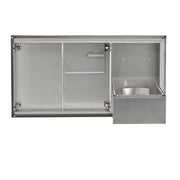 Coyote 45-Inch Double Access Door & Roll Out Trash Bin Combo | GW STORE