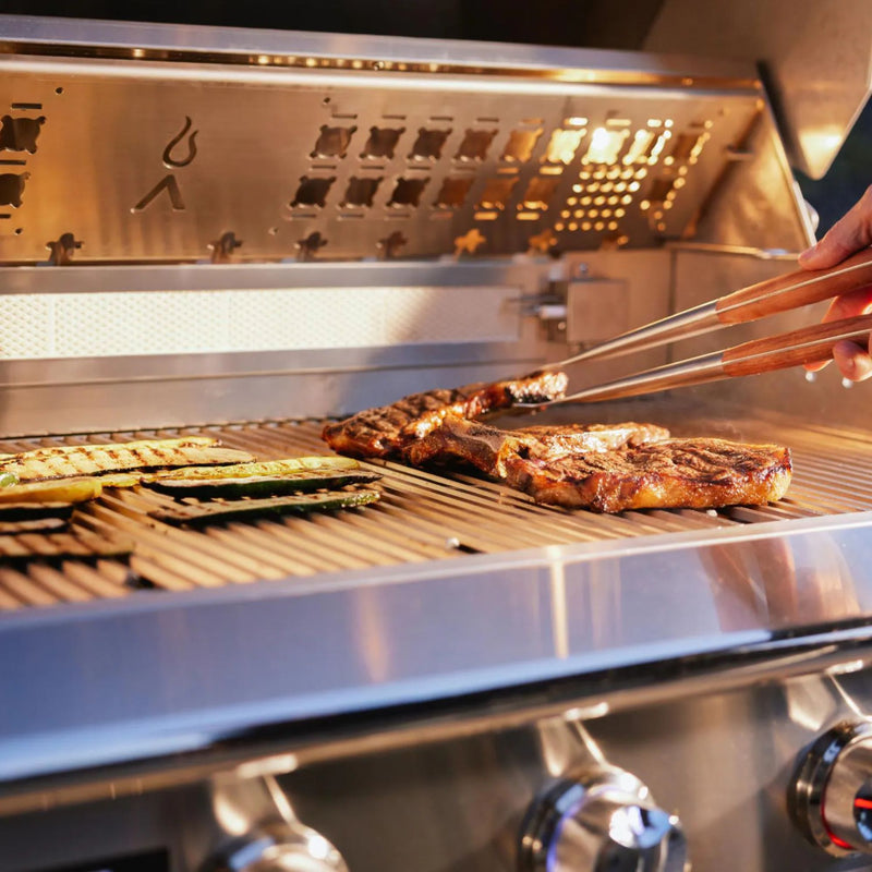 Blaze LTE PRO 40-Inch 5-Burner Built-in Gas Grill w/ Digital Temperature Screen & Rear Infrared Burner | GW STORE