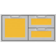 Hestan 42" Double Drawer & Storage Door Combo Recessed Marquise Acc | GW STORE