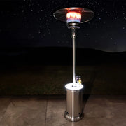Well Traveled Living Stainless Steel Patio Heater w/ Led Table | GW STORE