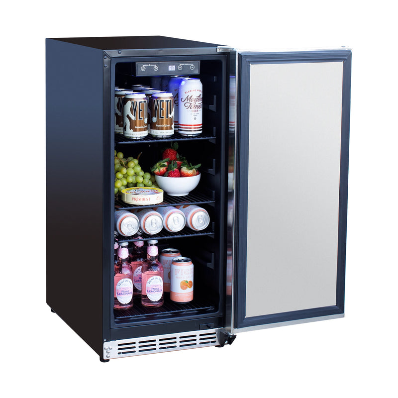 Summerset 15-Inch 3.2 Cu Outdoor Rated Refrigerator | GW STORE