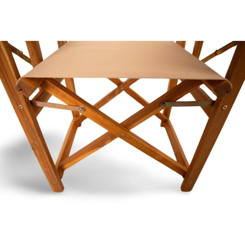 Well Traveled Living Walker Outdoor Folding Directors Chair w/ Side Tables | GW STORE