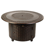Well Traveled Living Bellante Woven Aluminum Propane Fire Pit | GW STORE