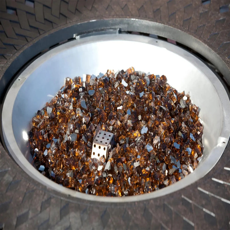 Well Traveled Living Burnt Bronze Reflective Fire Glass | GW STORE