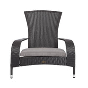 Well Traveled Living Black Coconino Wicker Chair | GW STORE