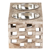 Huntley Pet Berjen Block Large Double Feeder | GW STORE