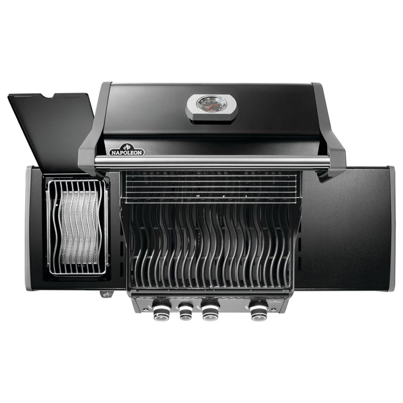 Napoleon Rogue® PRO 425 SIB Black Freestanding Gas Grill w/ Infrared Side Burner | GW STORE