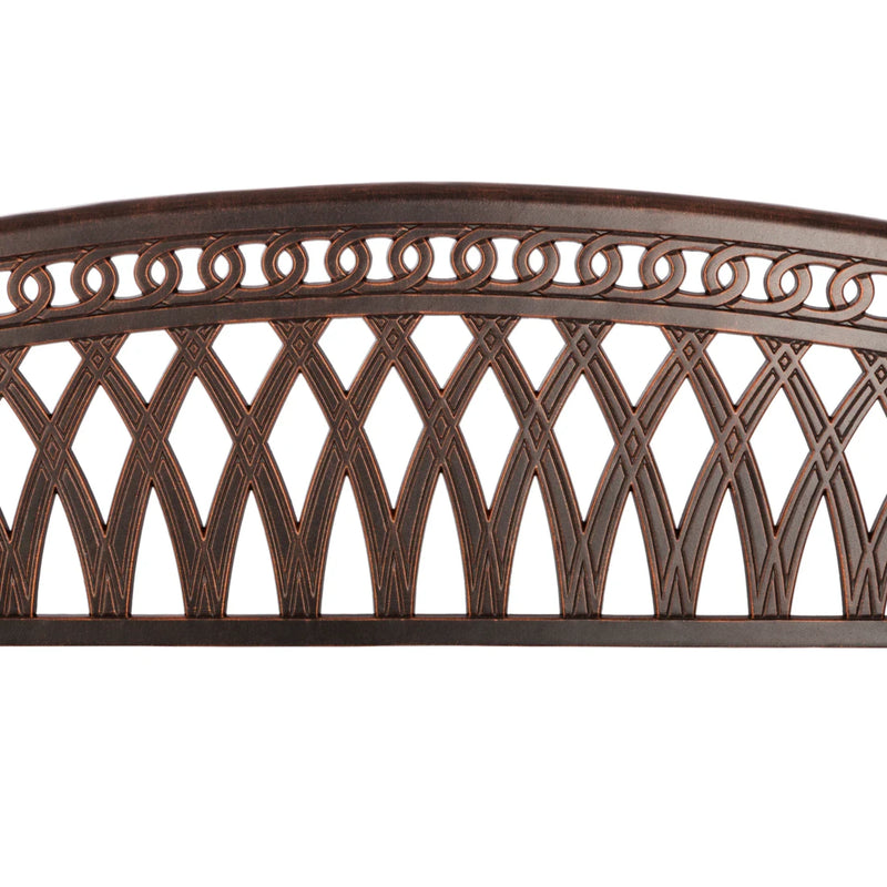 Well Traveled Living Simone Cast Aluminum Bench | GW STORE