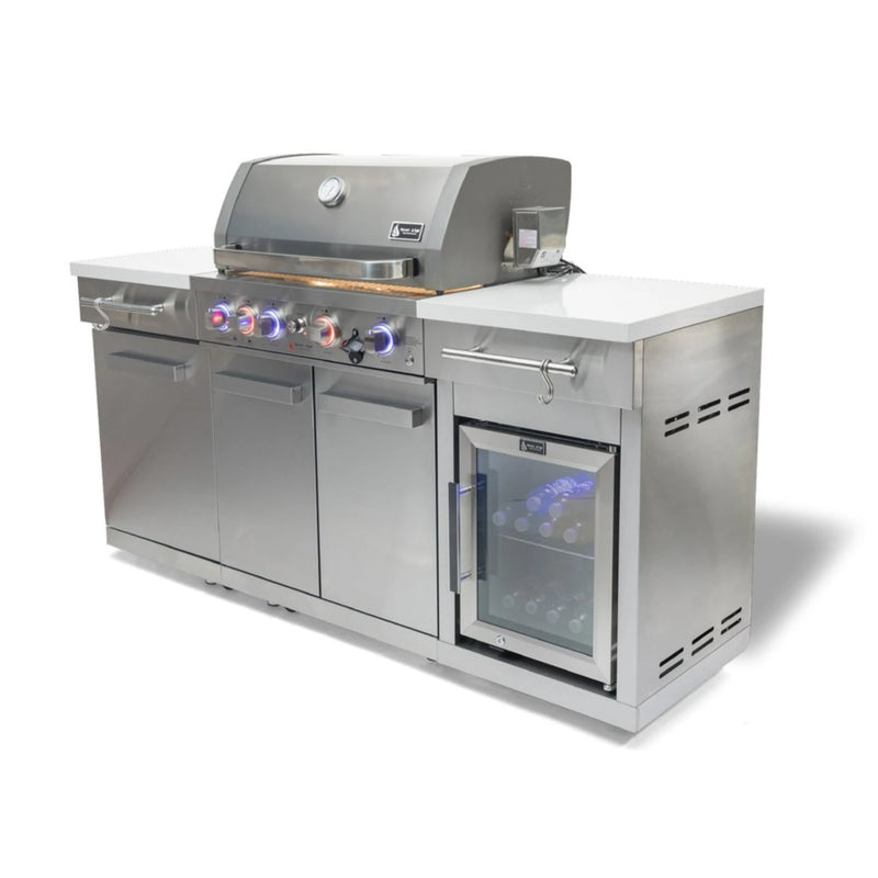 Mont Alpi MA-957RSFC 6 Ft Propane Outdoor Kitchen Island w/ Refrigerator | GW STORE
