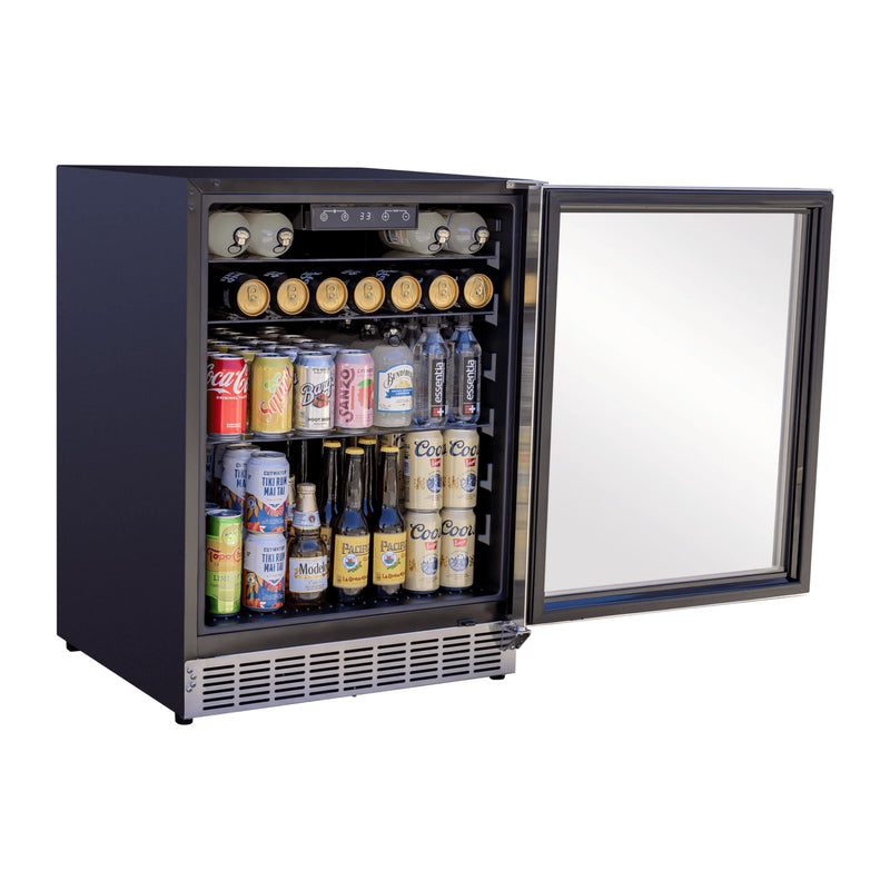 Summerset 24-Inch 5 Cu. Outdoor Compact Refrigerator w/ Glass Door