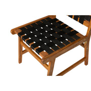 Well Traveled Living Sava Dining Side Chair in Black Webbing | GW STORE