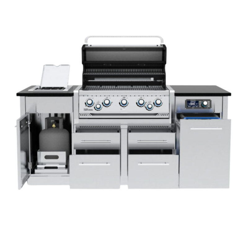 Broil King Outdoor Kitchen Island w/ Imperial QS 590i Gas Grill | GW STORE