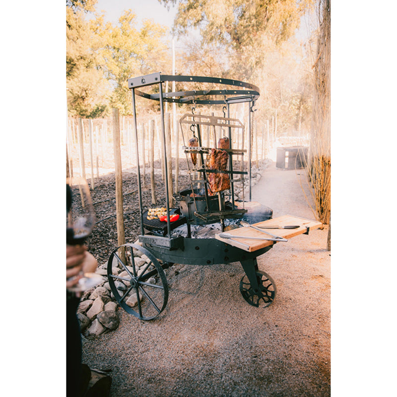 Tromen Duomo Firepit Open Fire Argentine Grill with Trolley | GW STORE