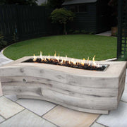 The Outdoor Plus Woodgrain Big Sur Natural Gas Fire Pit | GW STORE