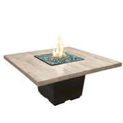 American Fyre Designs Cosmo Square Reclaimed Wood Fire Table | GW STORE