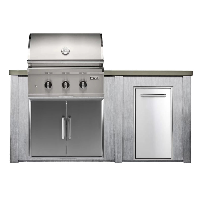 Haven Outdoor 72-Inch Outdoor Kitchen Island w/ Coyote 30-Inch Grill | GW STORE
