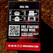 Fire Family Wood Wool Fire Starters, 20pcs | GW STORE