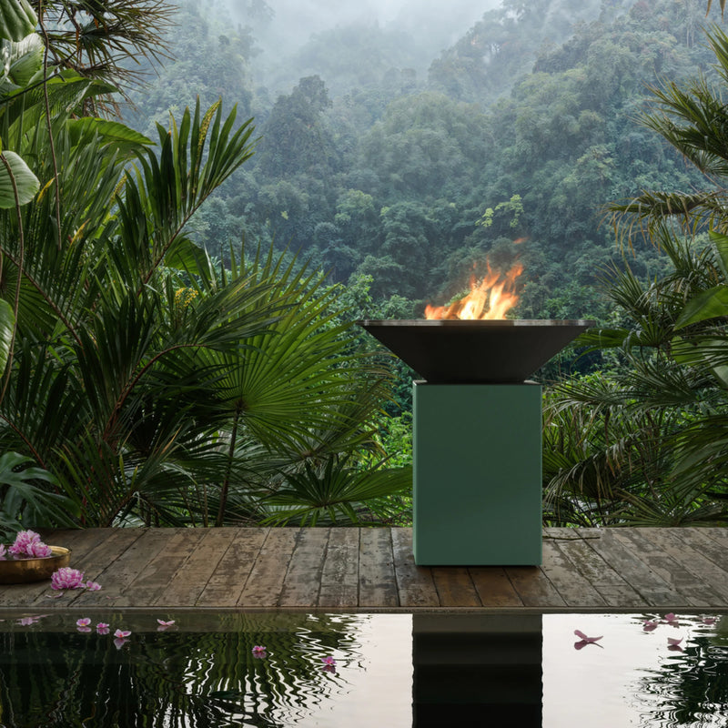 OFYR OC1CG100 Chrome Green 100 Open Fire Grill | GW STORE