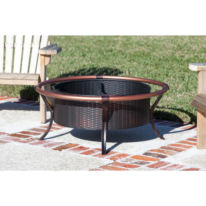 Well Traveled Living Copper Rail Fire Pit | GW STORE