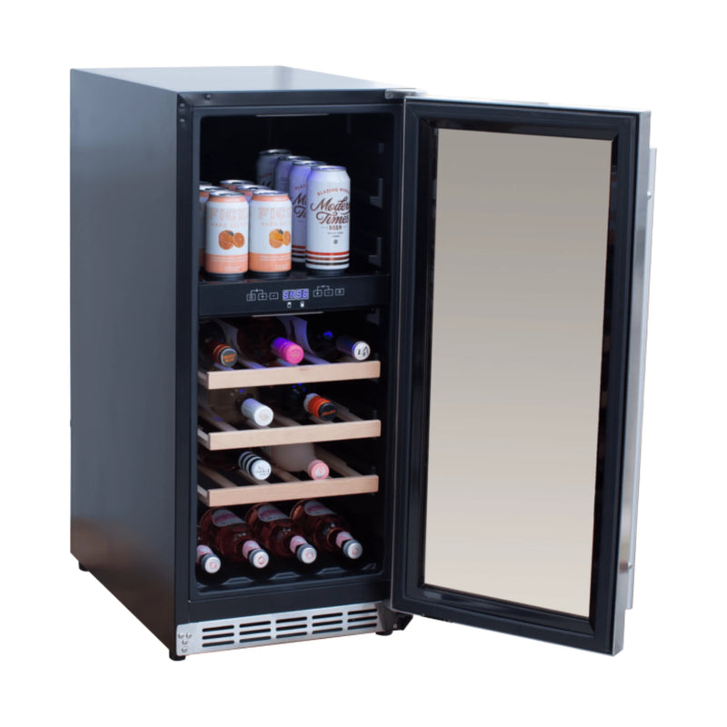 Summerset 15-Inch 3.2 Cu. Outdoor Dual Zone Wine Cooler | GW STORE